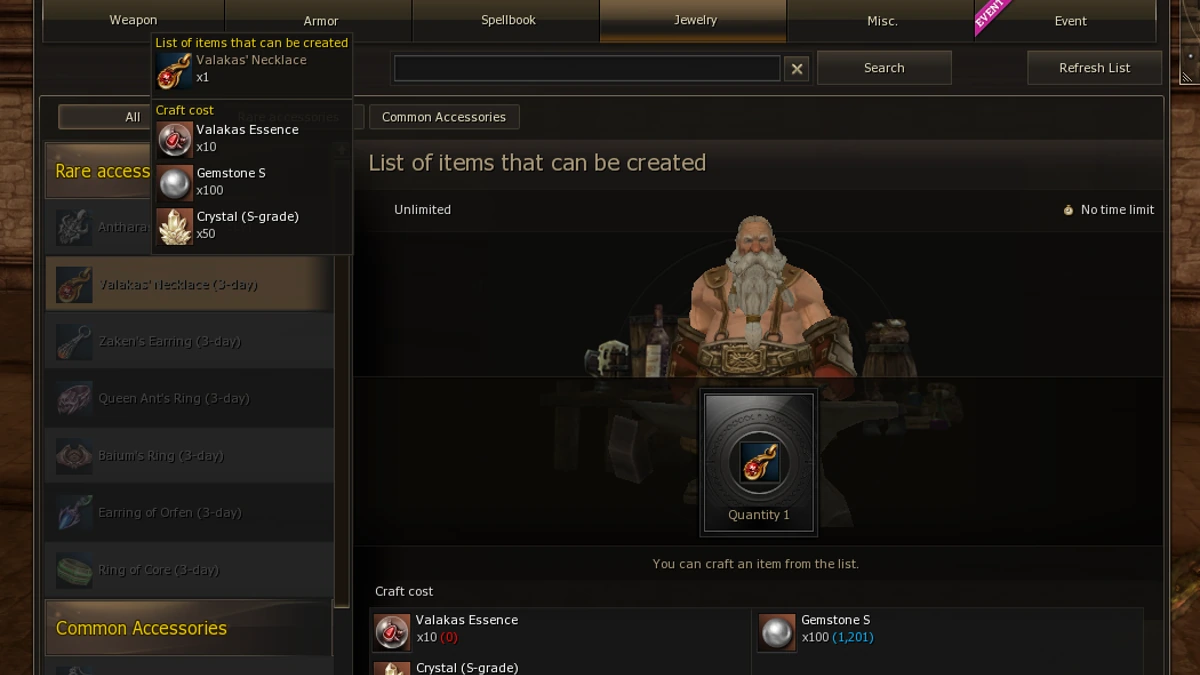3-day Epic Jewelry Craft on Mirage World