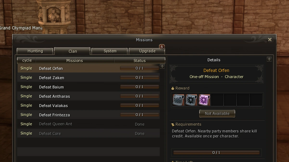 Clan missions on Mirage World