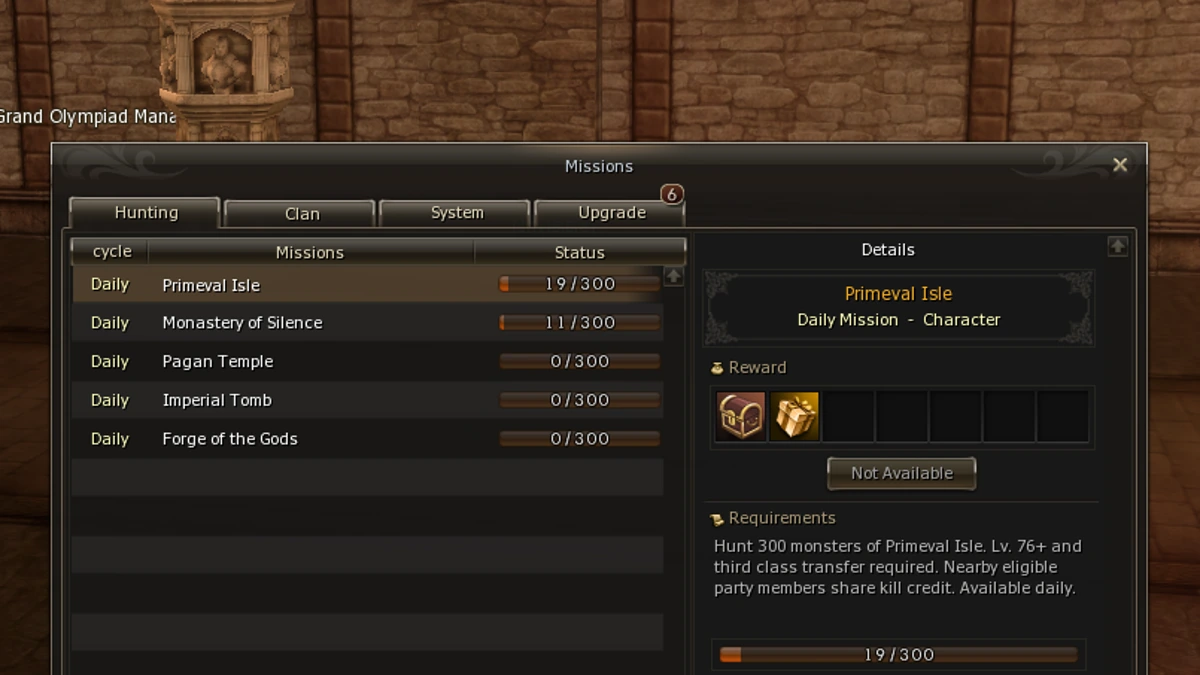 Hunting missions on Mirage World