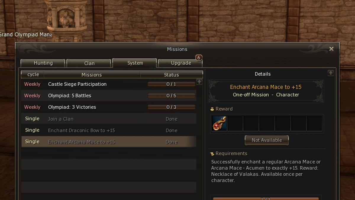 System missions on Mirage World