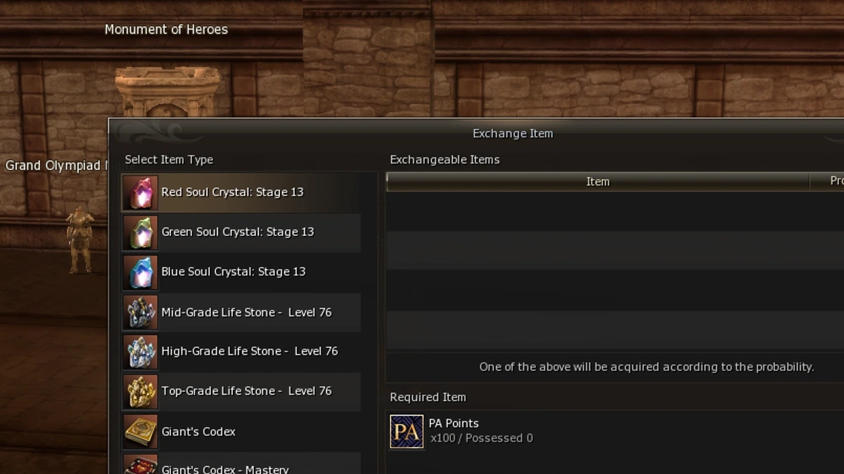 Guaranteed Purchase section in PA Shop