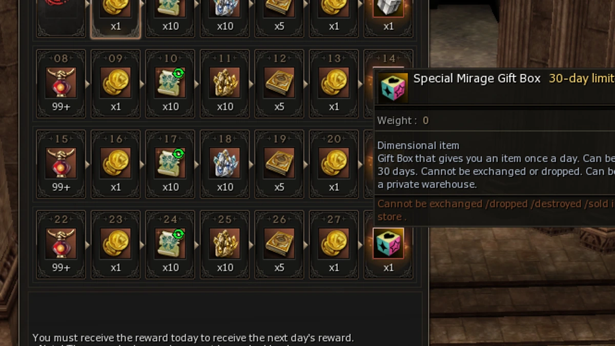 Special Mirage Gift Box 30 Days