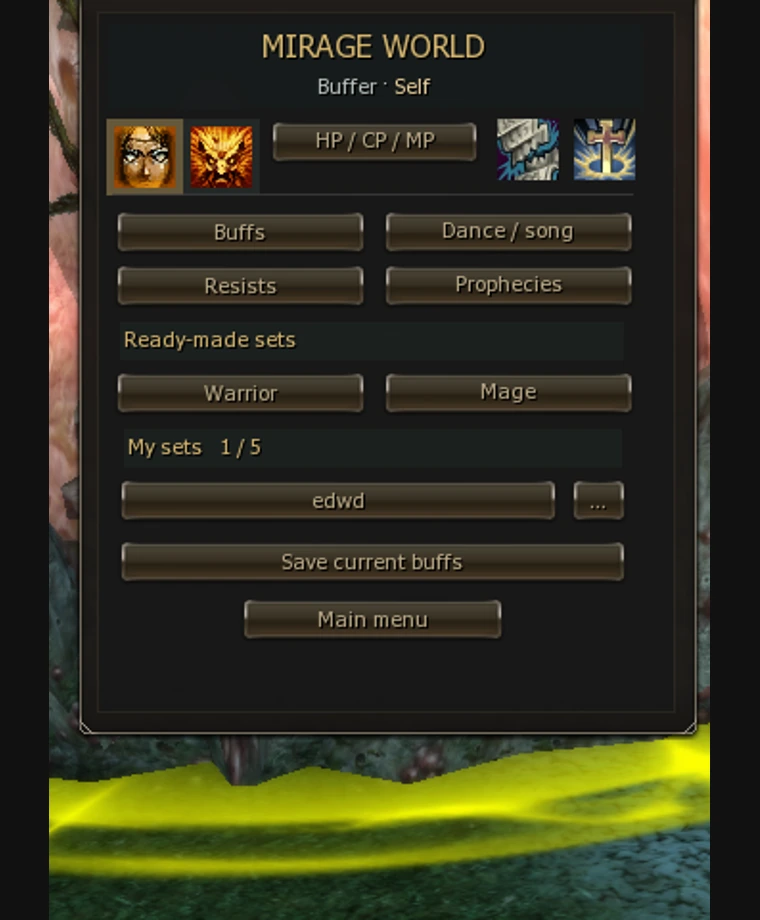 Buffer interface on Mirage World